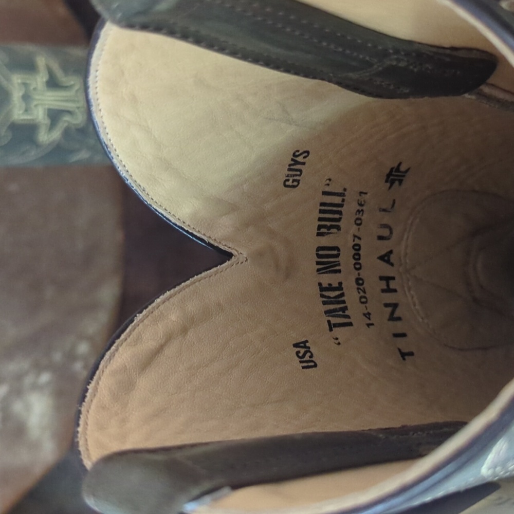 TIN HAUL men's "Take No Bull" square toe cowboy boot sz 8.5D 🔥new in box🔥 - Picture 15 of 16